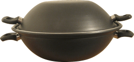 Wok doble de 35 cm - Clave W-2 - Sartenes Estrella Wok doble de 35 cm - Clave W-2 - Sartenes Estrella